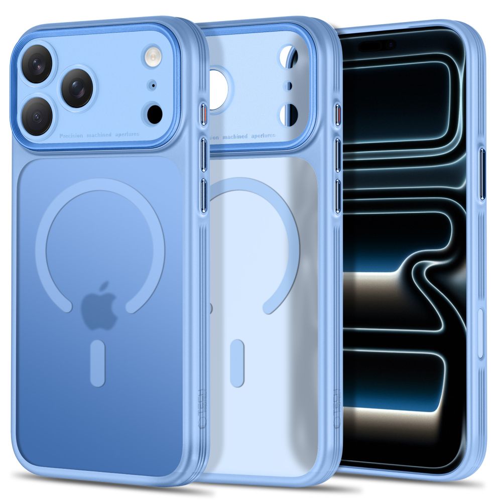 Tech-Protect MagPrime MagSafe CC ümbris mudelitele iPhone 18 Pro Max / 17 Pro Max, matt helesinine