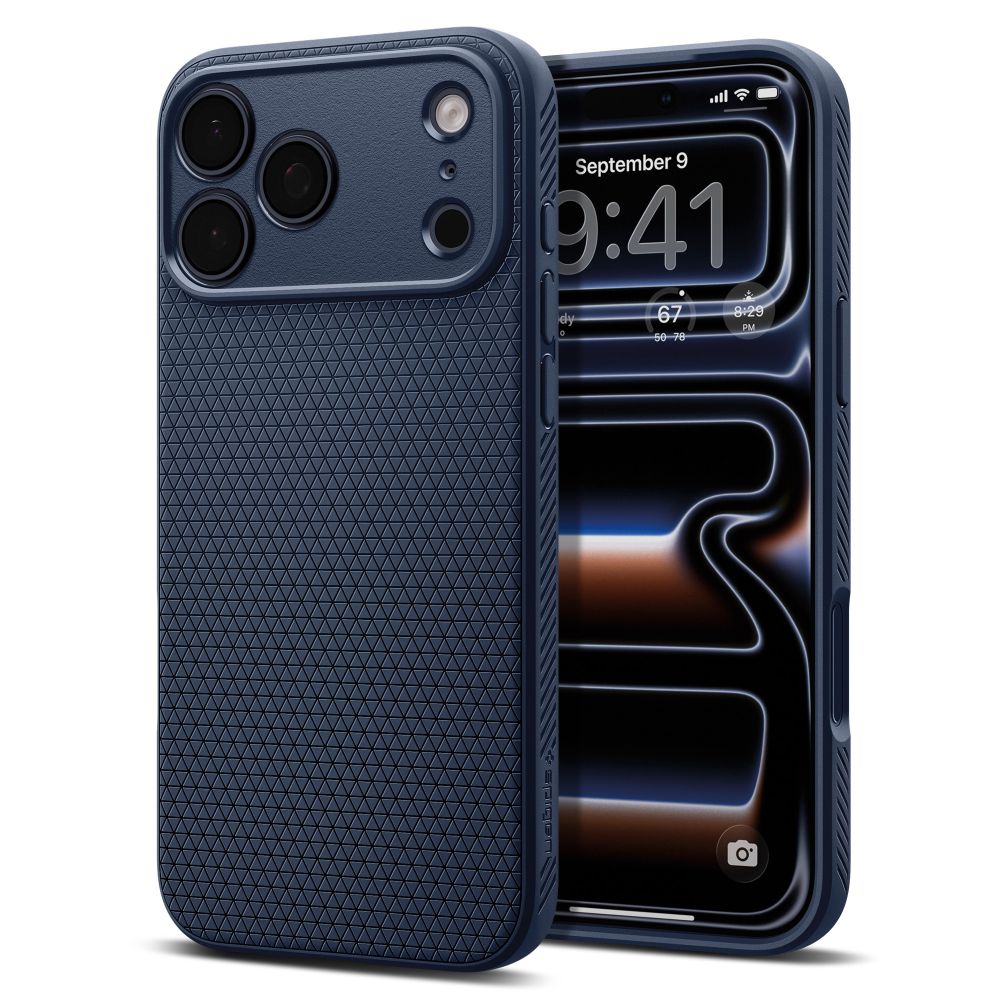 Spigen Liquid Air ümbris mudelile iPhone 18 Pro / 17 Pro – värv: tumesinine