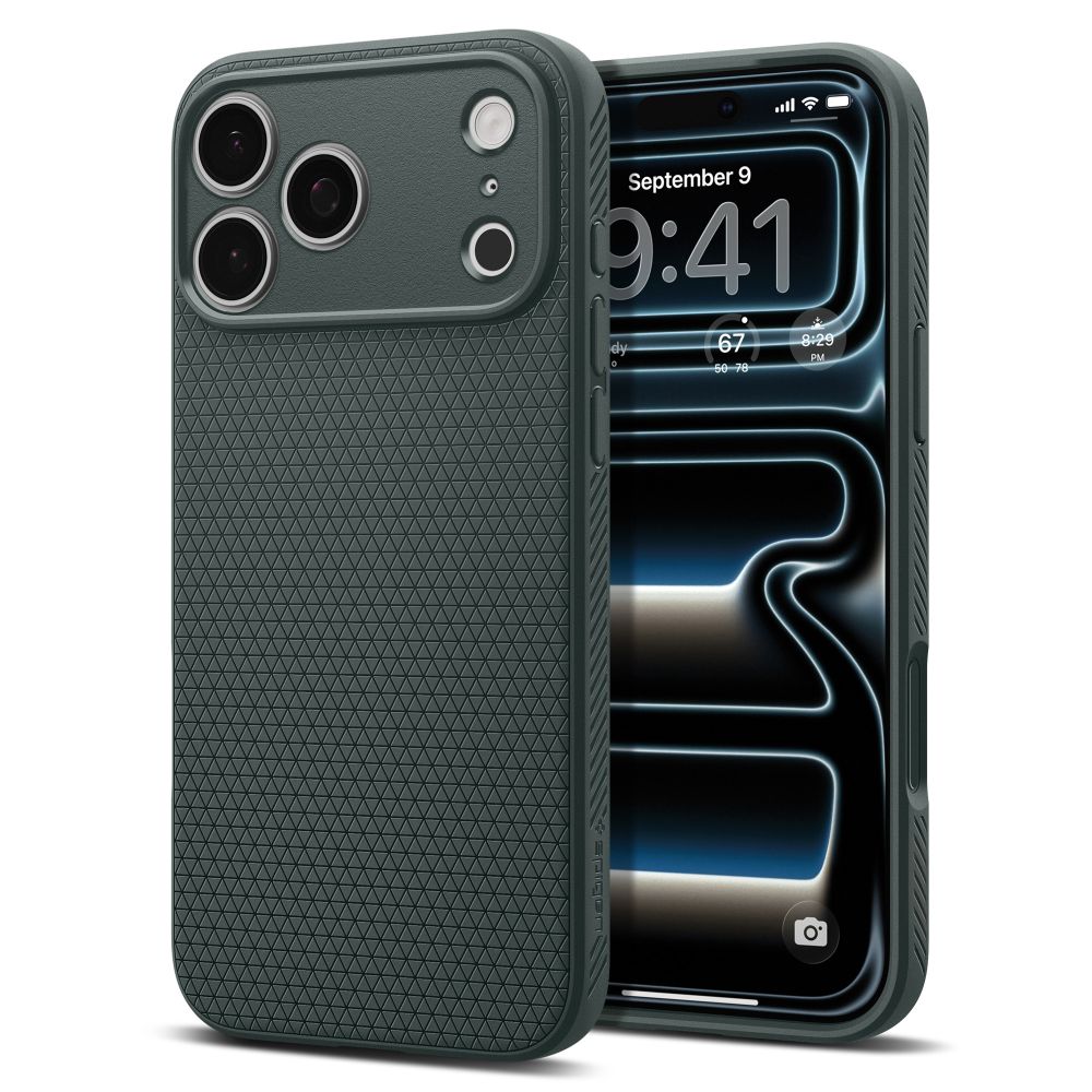 Spigen Liquid Air ümbris iPhone 18 Pro Max / 17 Pro Max jaoks, roheline