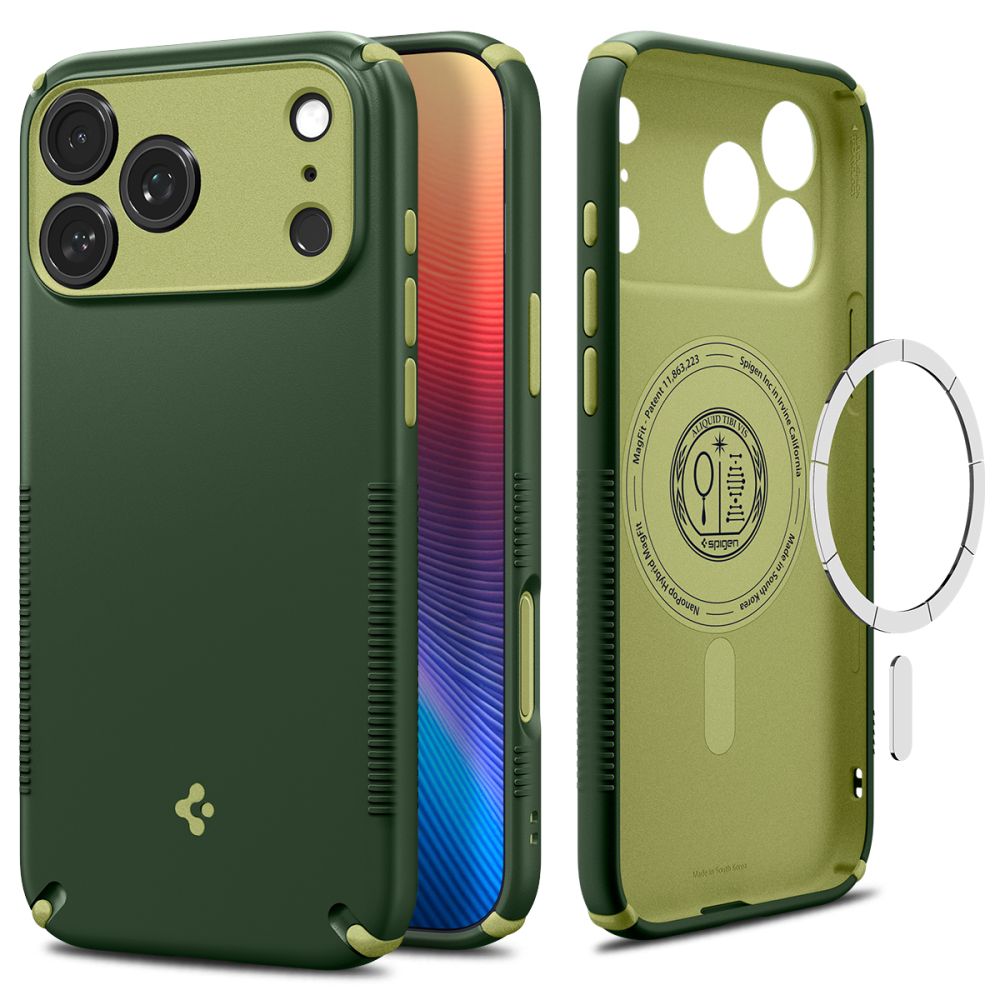 Spigen Nano Pop MagSafe ümbris iPhone 18 Pro / 17 Pro jaoks, roheline