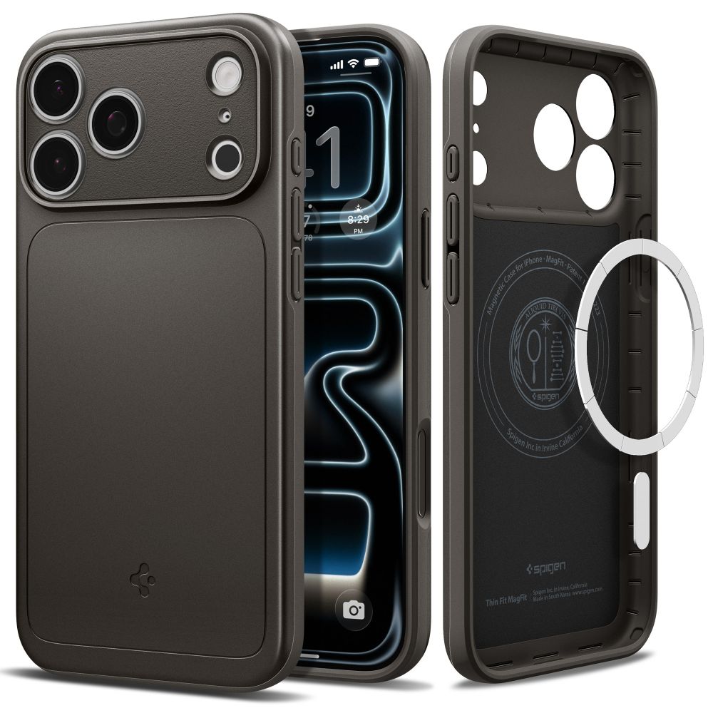 Spigen Thin Fit MagSafe ümbris iPhone 17 Pro / 18 Pro jaoks, grafiithall