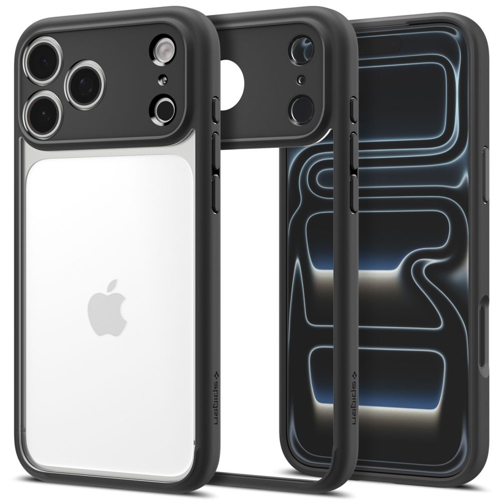 Spigen Ultra Hybrid ümbris mudelile iPhone 18 Pro Max / 17 Pro Max – värv: mattmust