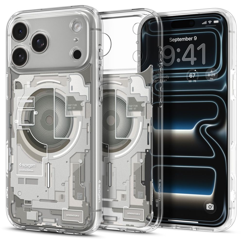 Spigen Ultra Hybrid MagSafe Zero One ümbris iPhone 18 Pro / 17 Pro jaoks, titaanivärvi