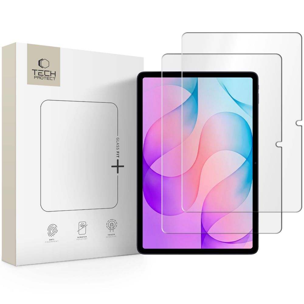 Tech-Protect Glass Fit+ 2 karastatud klaasi komplekt mudelile Samsung Galaxy Tab S12+ 12.4"