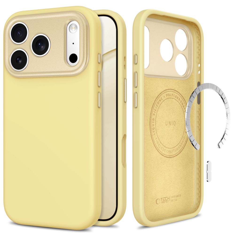 Tech-Protect Uniq MagSafe CC ümbris iPhone 18 Pro / 17 Pro jaoks, kollane