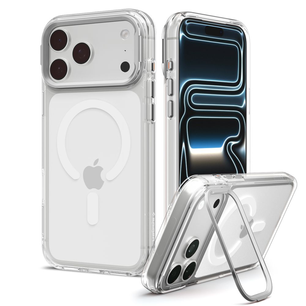 Spigen Ultra Hybrid Optik S MagSafe ümbris iPhone 18 Pro Max / 17 Pro Max jaoks, läbipaistev hõbedane