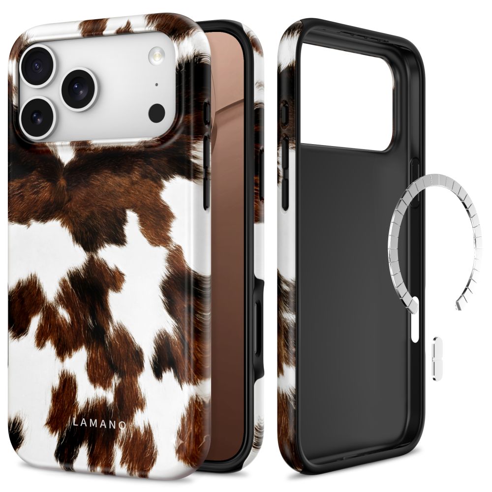 Tech-Protect Lamano MagSafe ümbris iPhone 18 Pro / 17 Pro jaoks, valge ja pruun