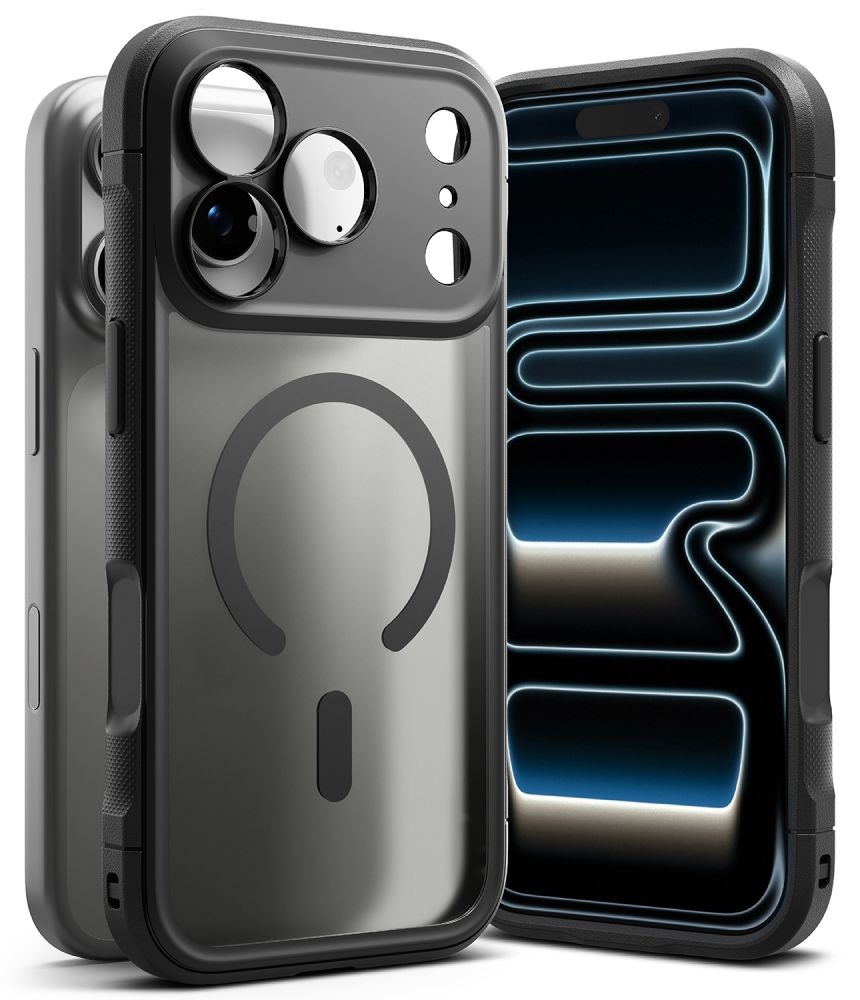 Ringke Fusion Bold Magnetic MagSafe ümbris iPhone 18 Pro / 17 Pro jaoks, matt must