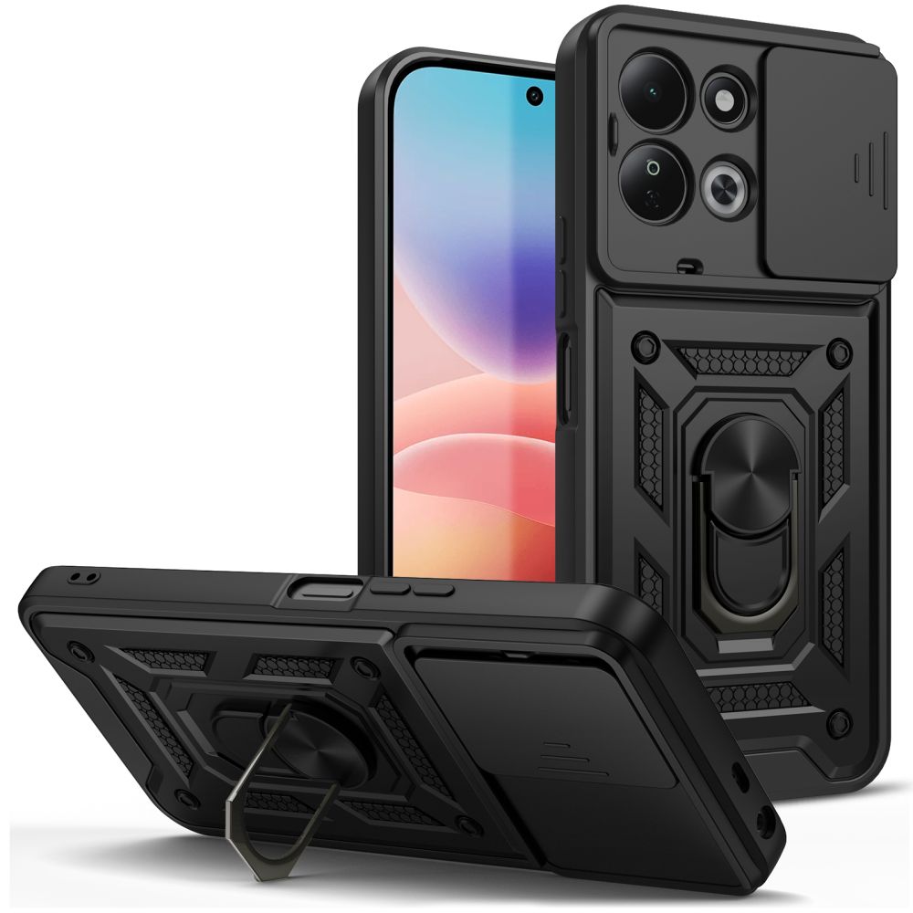 Tech-Protect CamShield Pro ümbris Xiaomi Redmi 17 4G / 5G jaoks, must