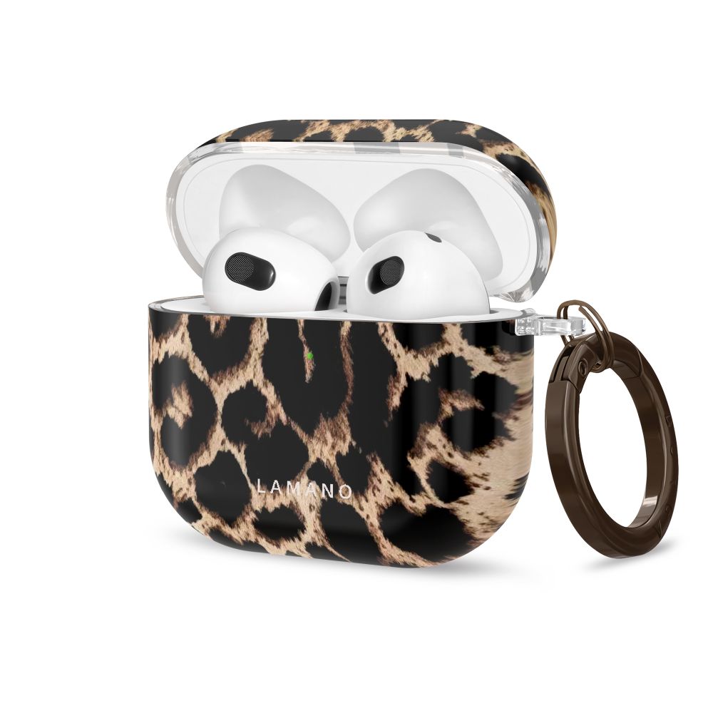 Tech-Protect Lamano case for AirPods 4 / 5 - black and brown