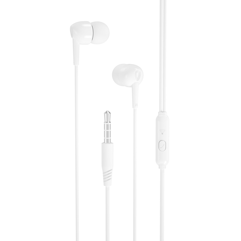 XO juhtmega kõrvaklapid EP37 jack 3,5mm, valged