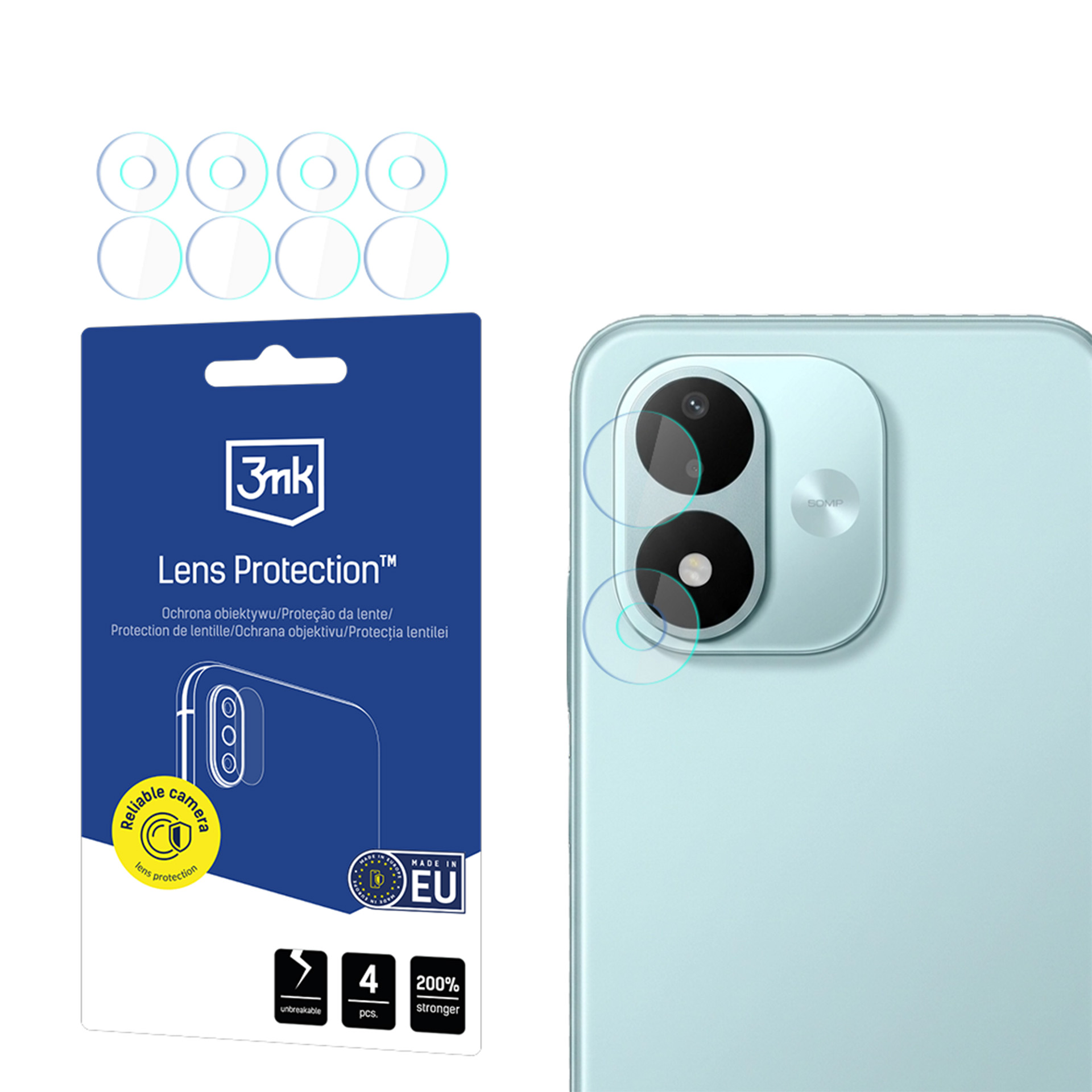 Redmi Note 17 4G/5G – 3mk Lens Protection kaamera objektiivi kaitse