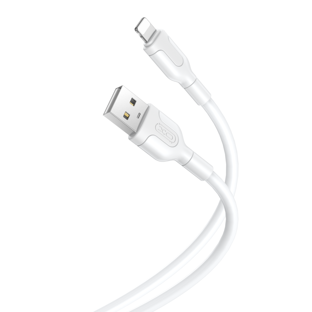 XO kaabel NB212 USB - Lightning 1,0 m 2,1A, valge