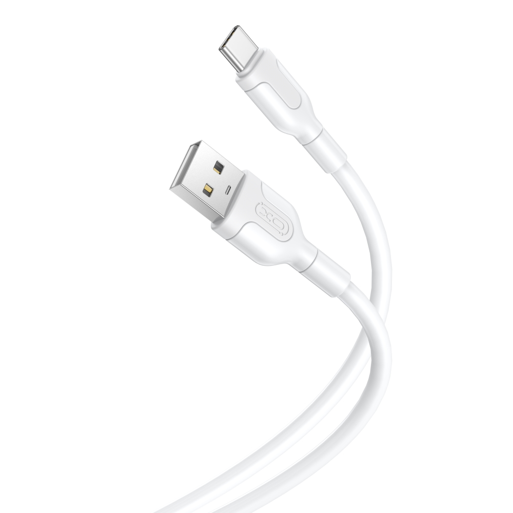 XO kaabel NB212 USB - USB-C 1,0 m 2,1A, valge
