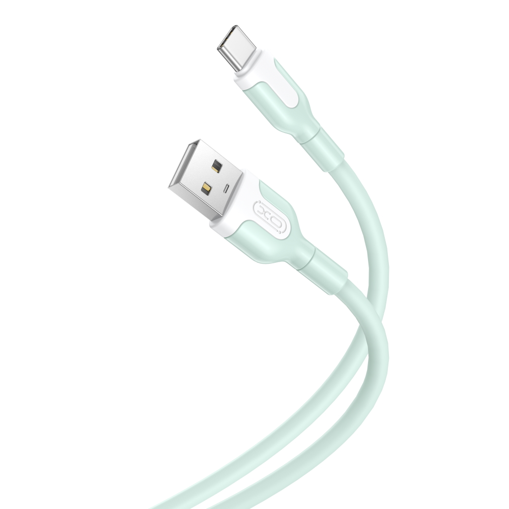 XO kaabel NB212 USB - USB-C 1,0 m 2,1A, roheline