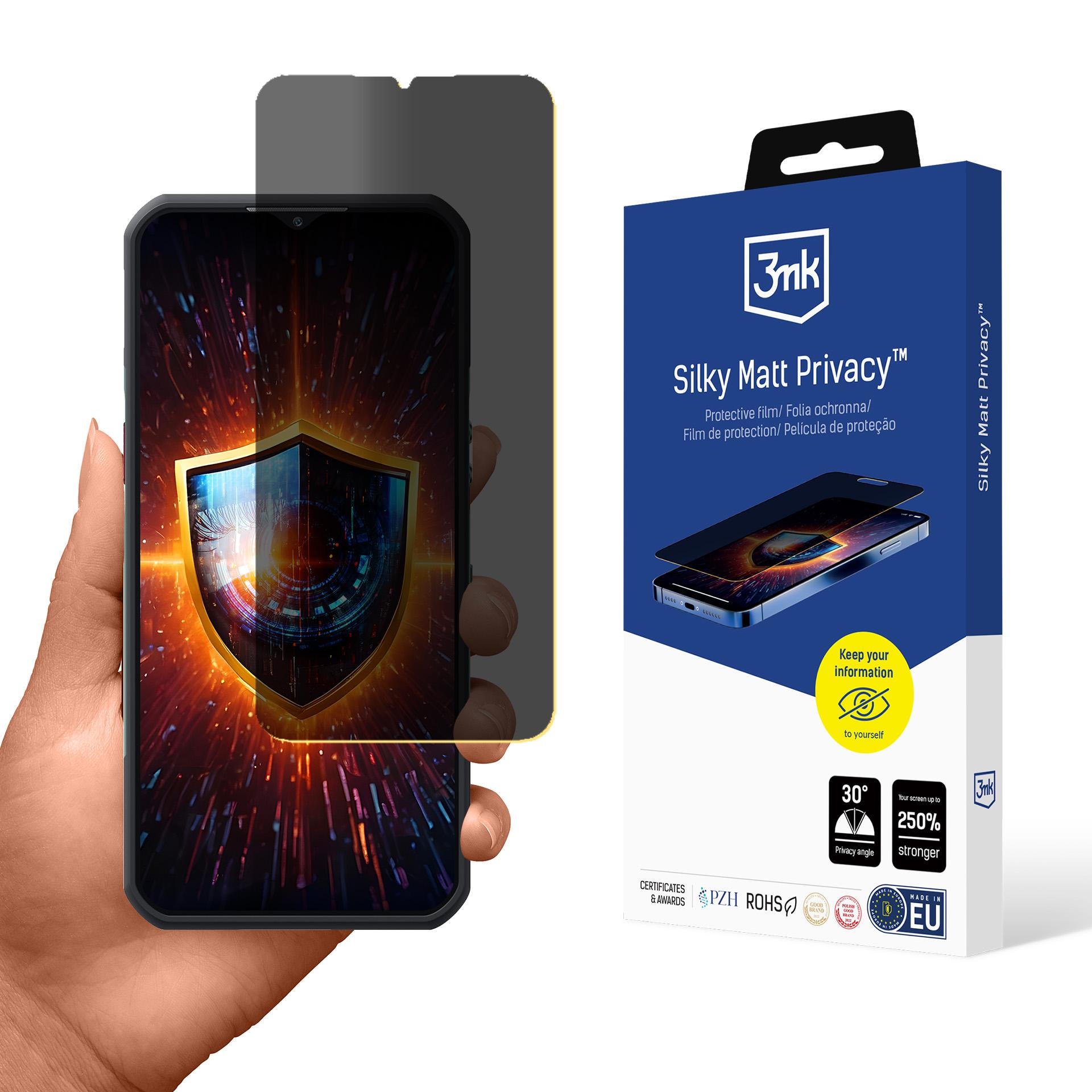 Oukitel WP35/WP35 S – 3mk Silky Matt Privacy privaatsusfilter