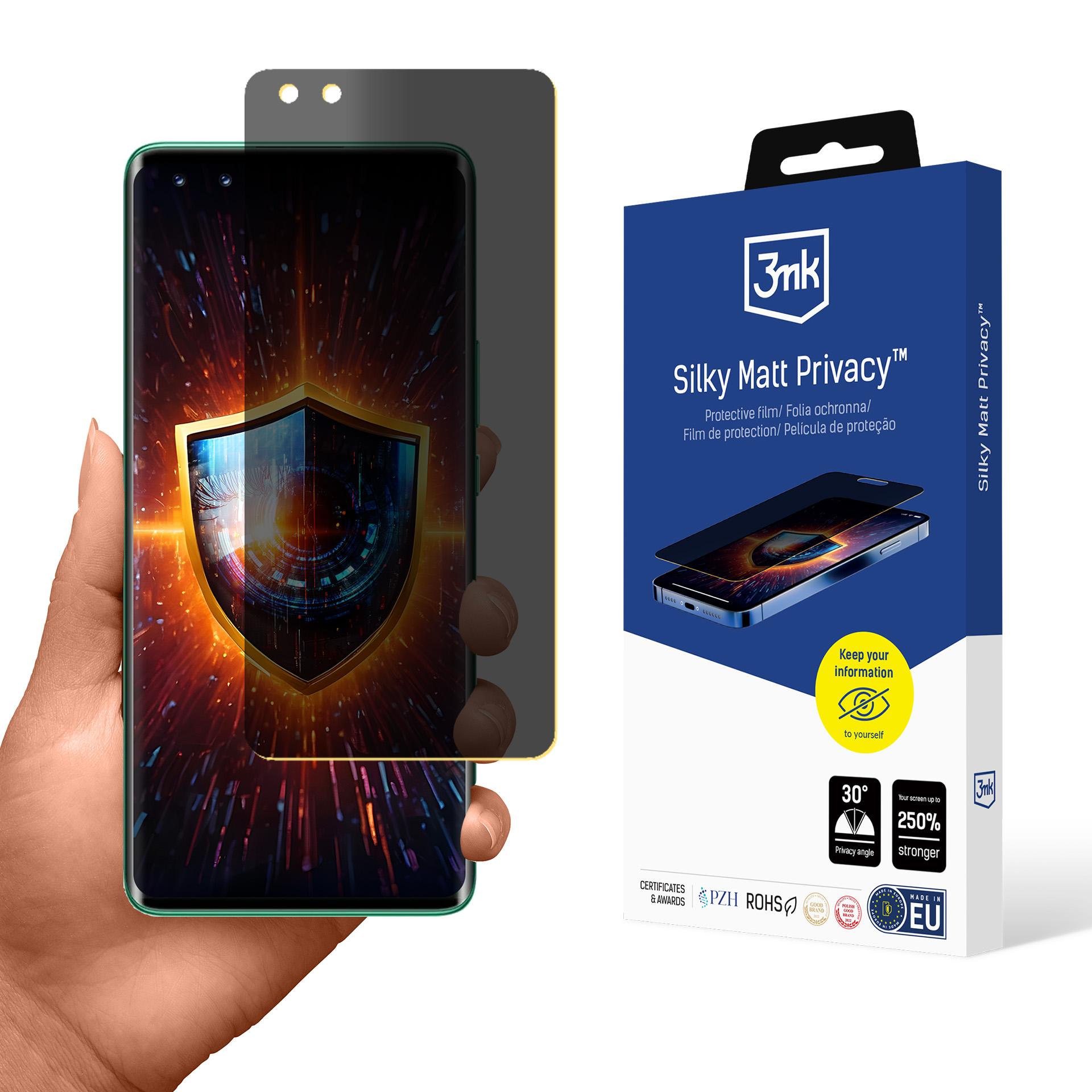 Huawei Nova 11 Pro – 3mk Silky Matt Privacy privaatsusfilter
