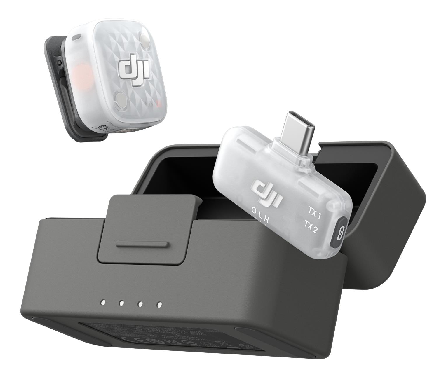 DJI Mic Mini 2S kaameramikrofoni komplekt, 1TX + 1MRX, laadimisega, CP.RN.00000559