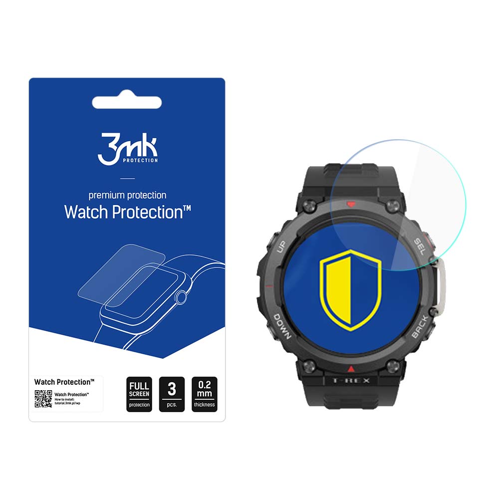 3mk Watch Protection™ Hübriidklaas v. FlexibleGlass Lite jaoks Amazfit T-Rex 2