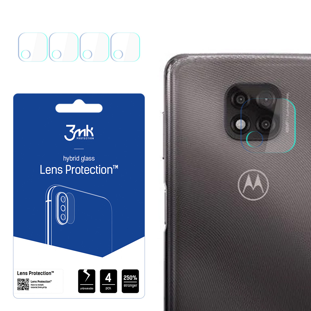 hübriidklaas 3MK FLEXIBLE GLASS LENS MOTOROLA MOTO G POWER 2021 kaamerale 4 tk..
