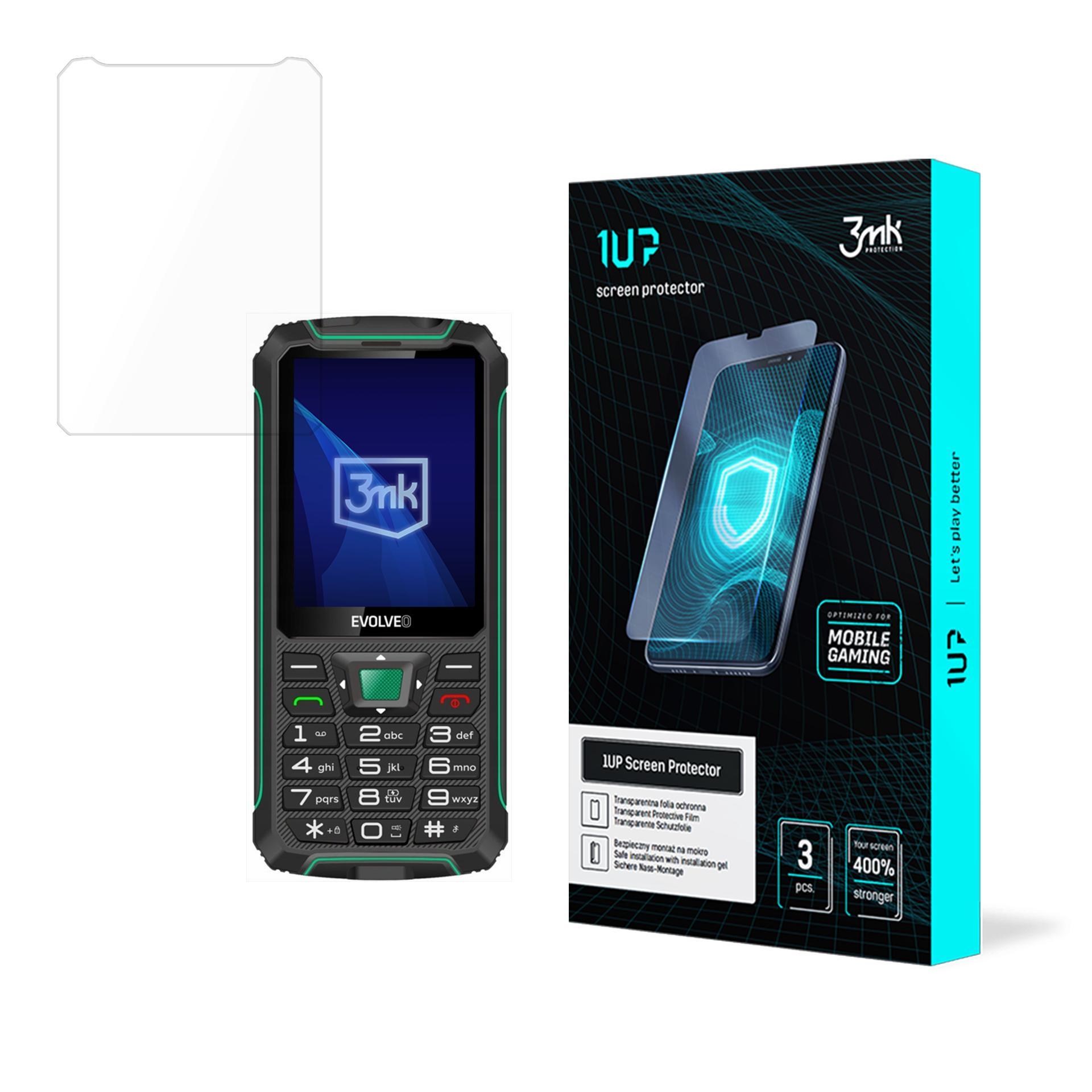 Evolveo StrongPhone W4 – 3mk 1UP telefoni ekraanikaitse