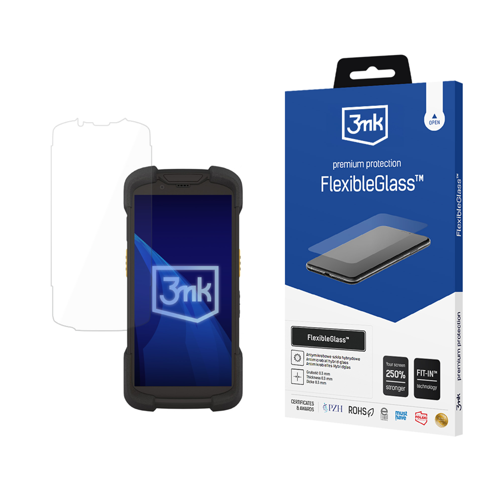 Zebra TC73 / TC78 – 3mk FlexibleGlass telefoni ekraanikaitse