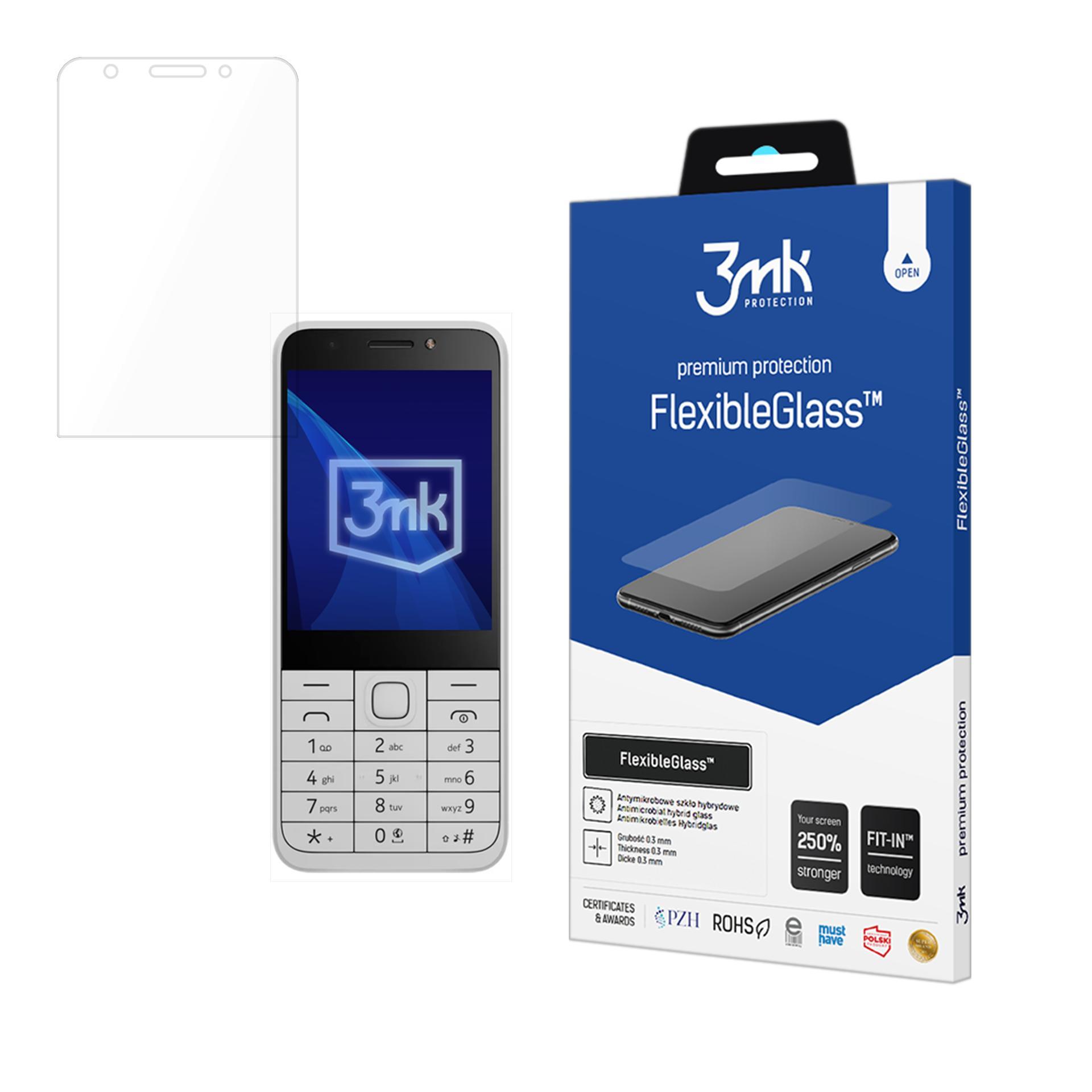 Nokia 230 DualSim 2024 – 3mk FlexibleGlass telefoni ekraanikaitse