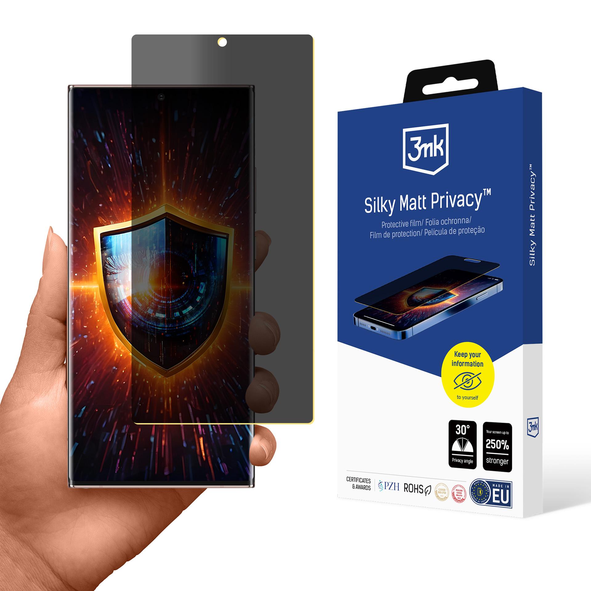 Samsung Galaxy Note 20 Ultra 5G – 3mk Silky Matt Privacy privaatsusfilter