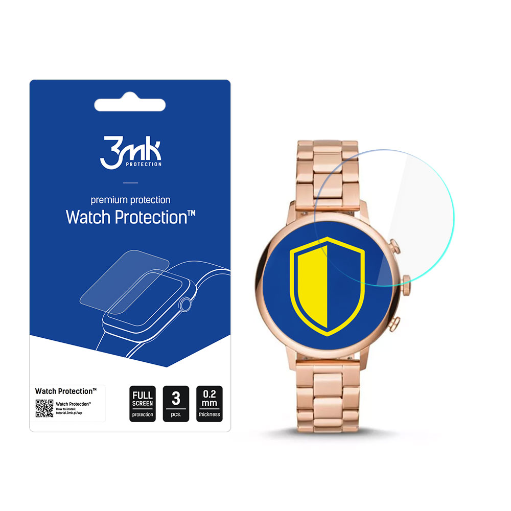 Fossil Q Venture HR Gen 4 – 3mk Watch Protection FlexibleGlass nutikella ekraanikaitse