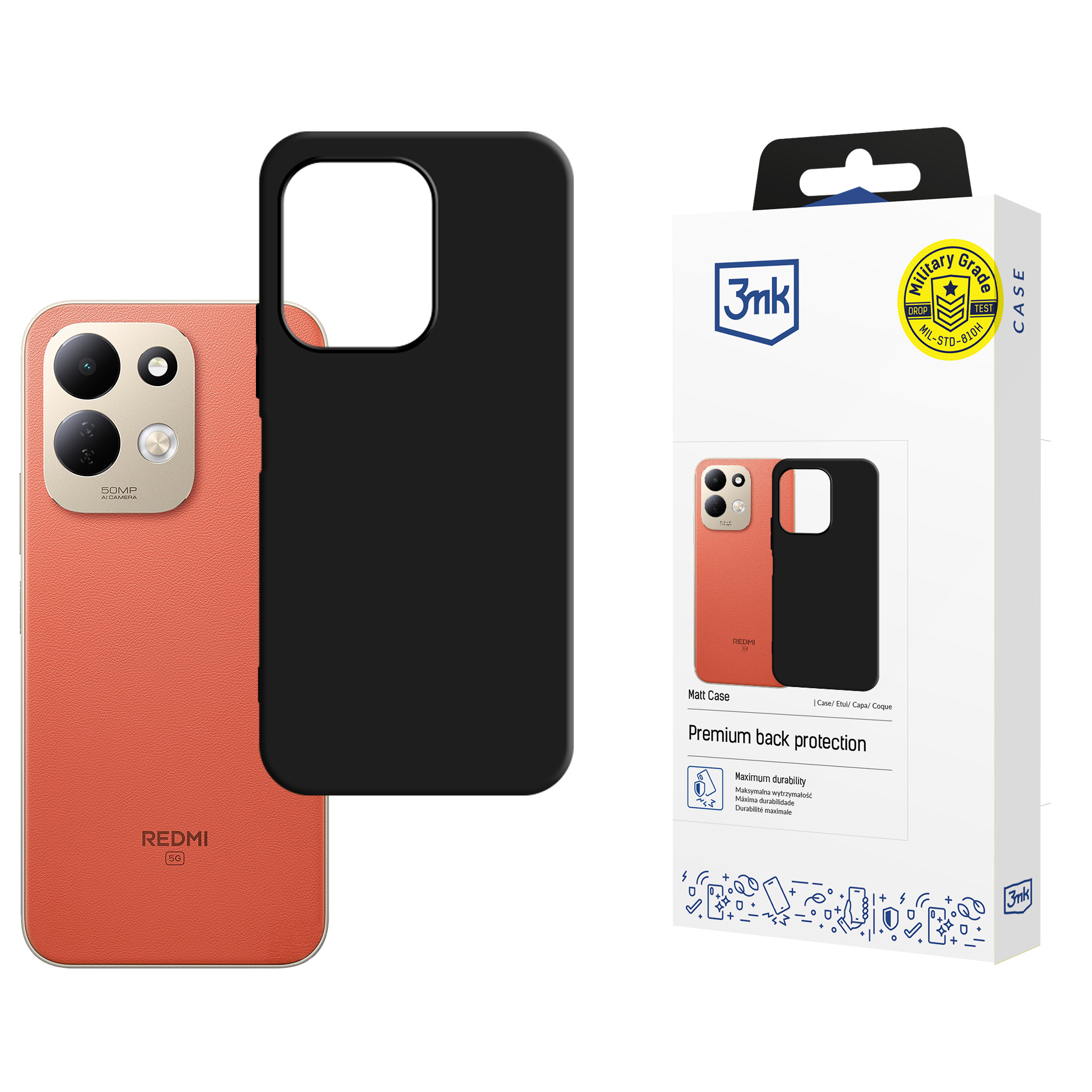 Redmi 17 4G / 5G – 3mk Matt Case telefoniümbris