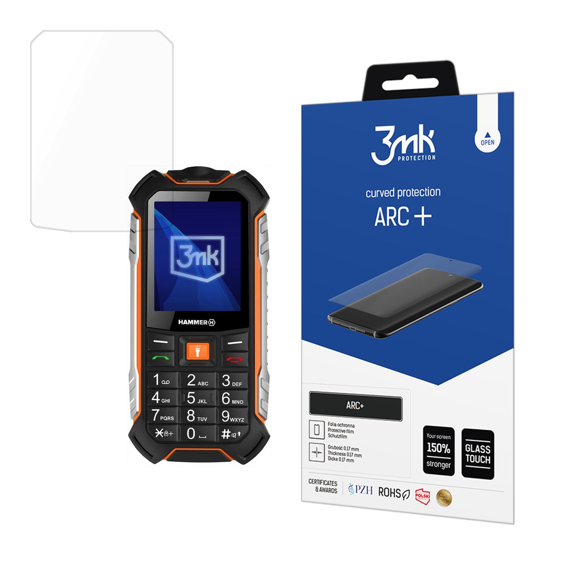 MyPhone Hammer Boost – 3mk ARC+ telefoni ekraanikaitse