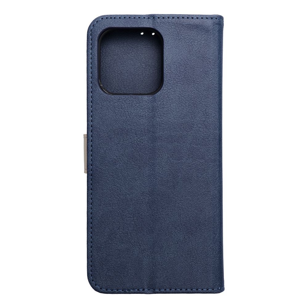 Tumesinine ja kreemikas Split Book klappümbris mudelile Motorola G57 POWER