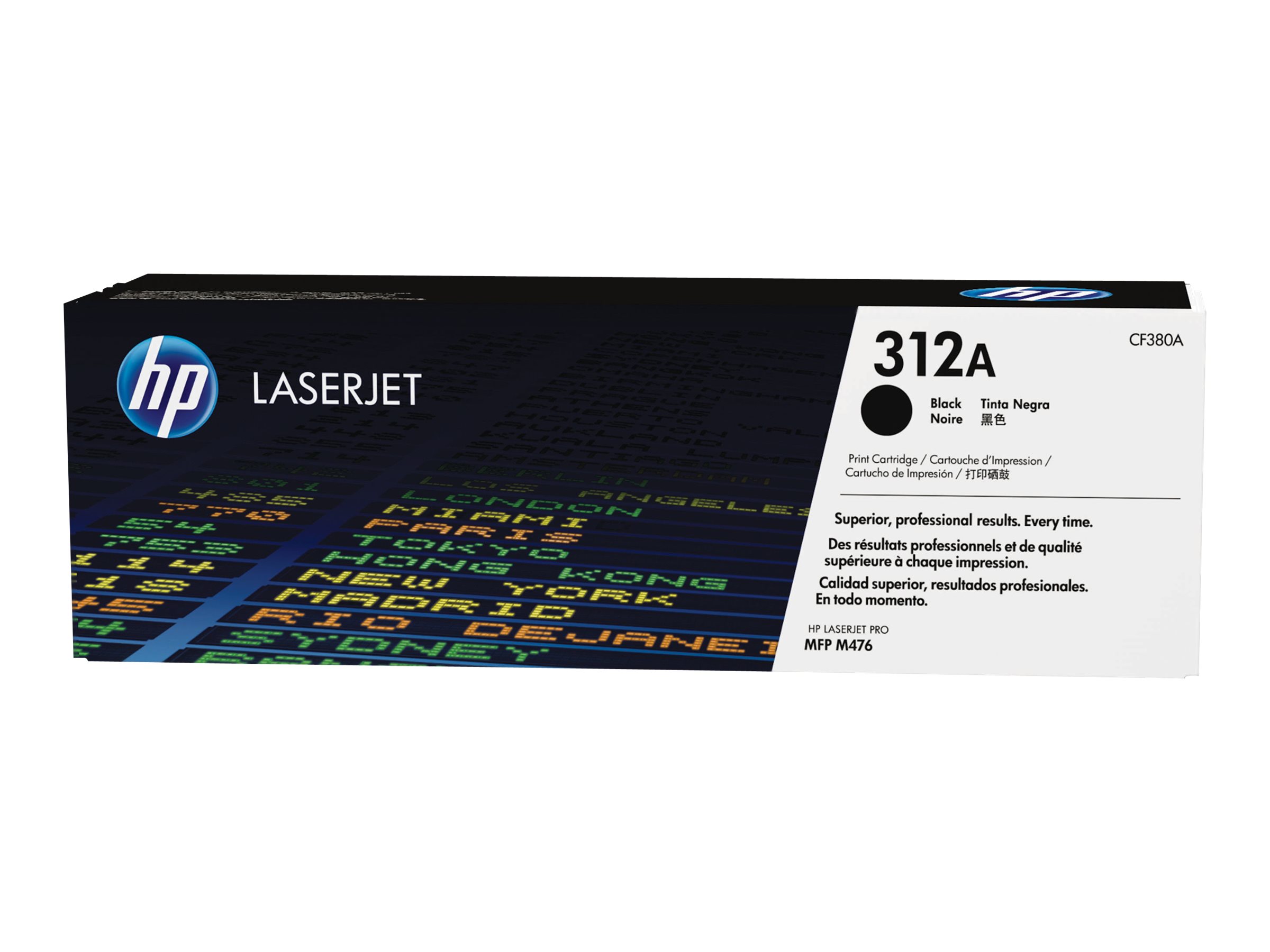 HP 312A LaserJet originaaltoonerikassett (CF380A), must, LaserJet Pro 400 MFP M476 mudelitele, 2,400 lehekülge