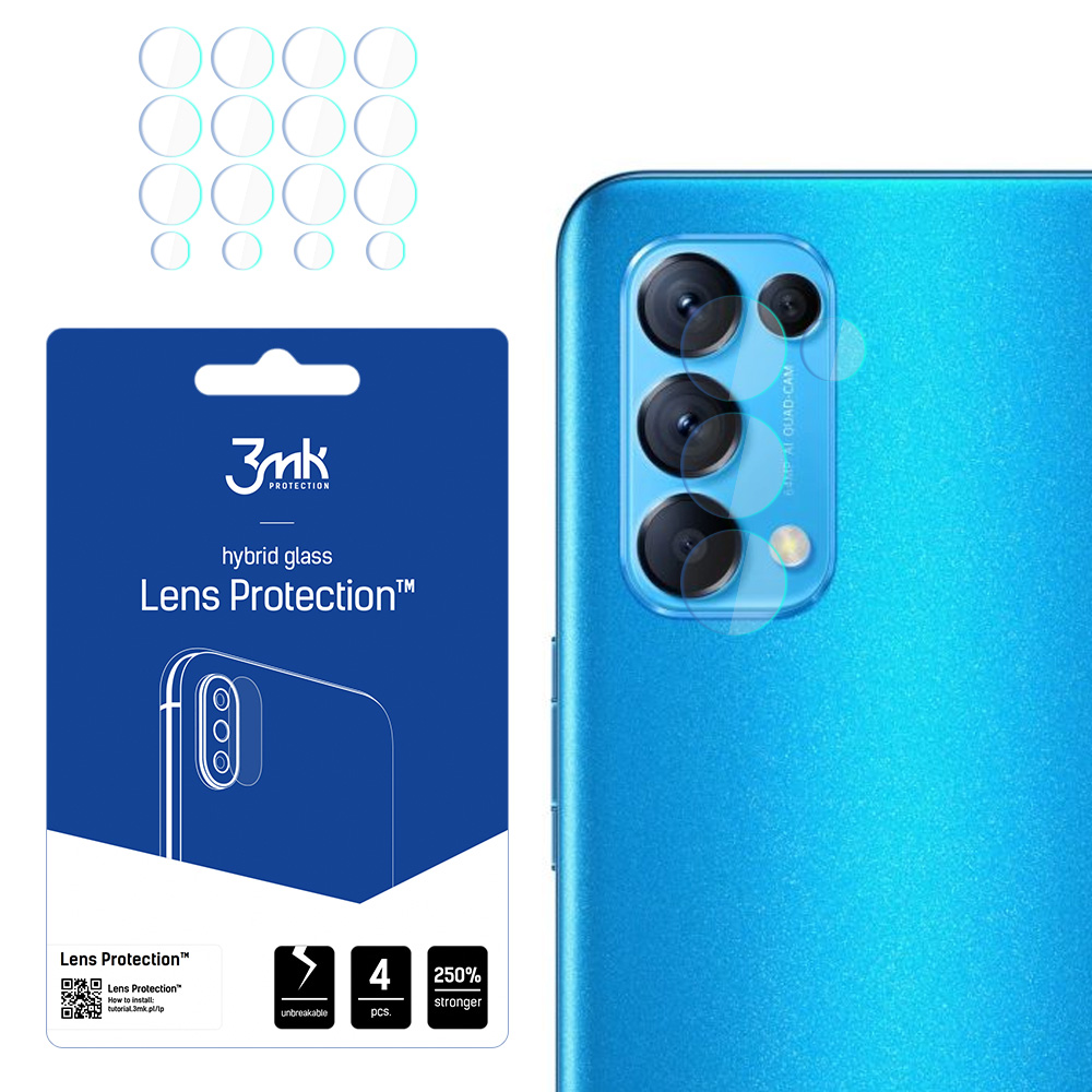 Oppo Find X3 Lite 5G – 3mk Lens Protection kaamera objektiivi kaitse