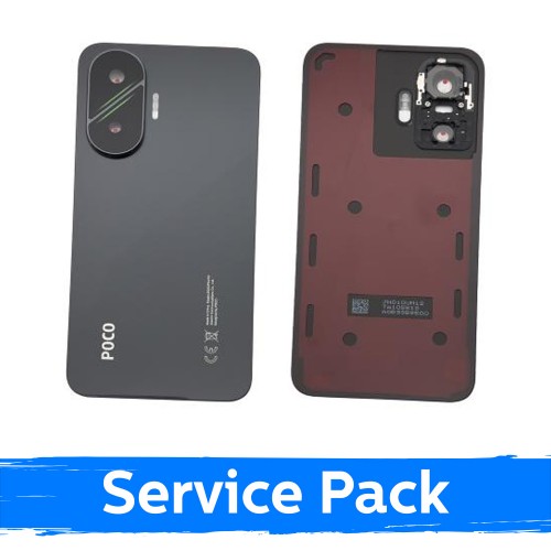задняя крышка для Xiaomi Poco F7 5G, цвет: черный, сервисная упаковка