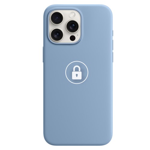 “Silicone Case v2” ümbris iPhone 18 Pro Max, talvesinine, pakendis