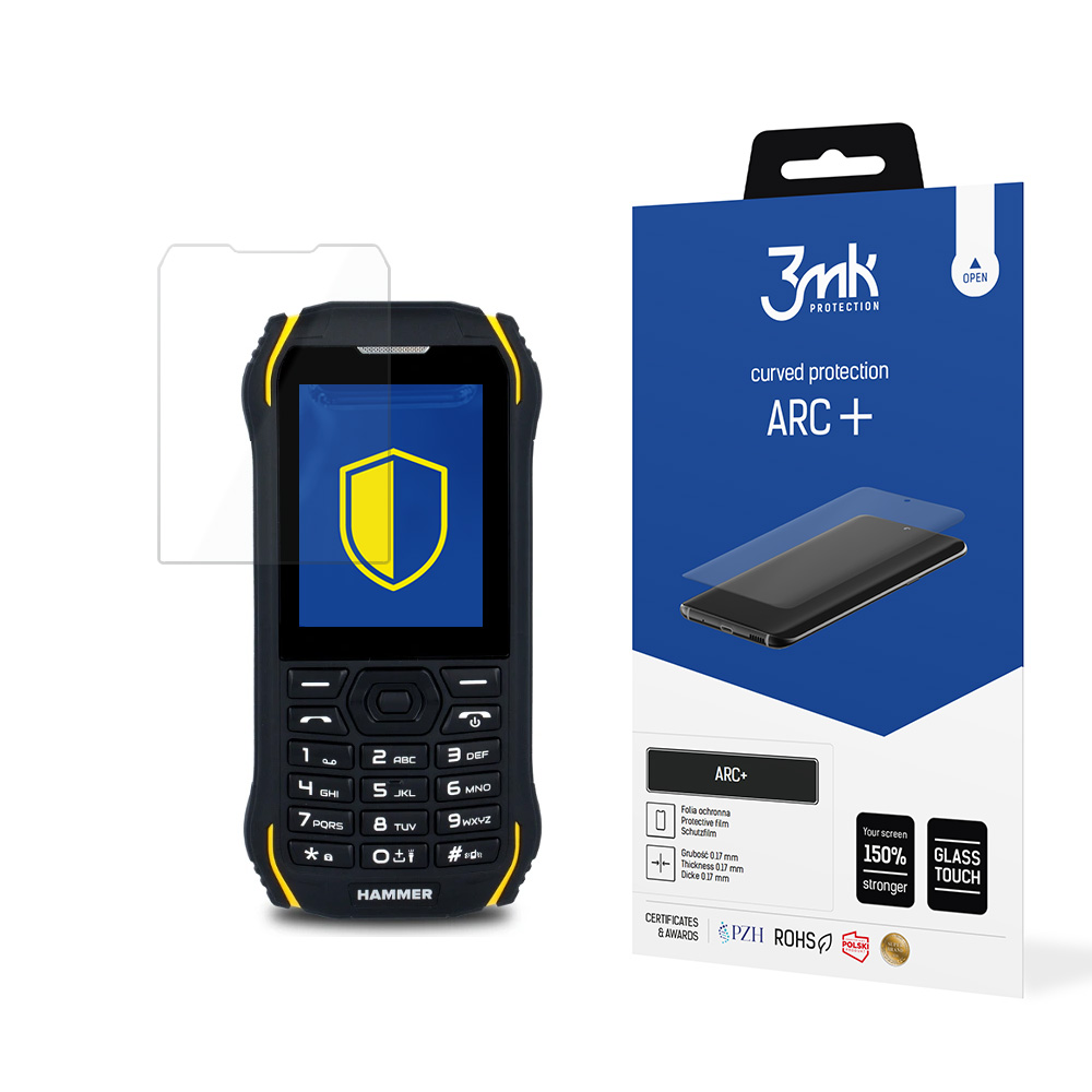 MyPhone Hammer Delta – 3mk ARC+ telefoni ekraanikaitse