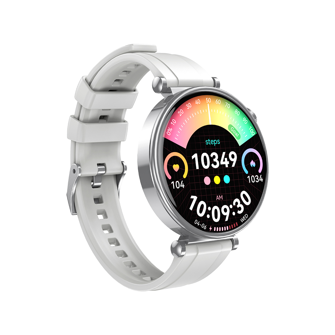 XO GT4 Mini AMOLED nutikell, hõbedane