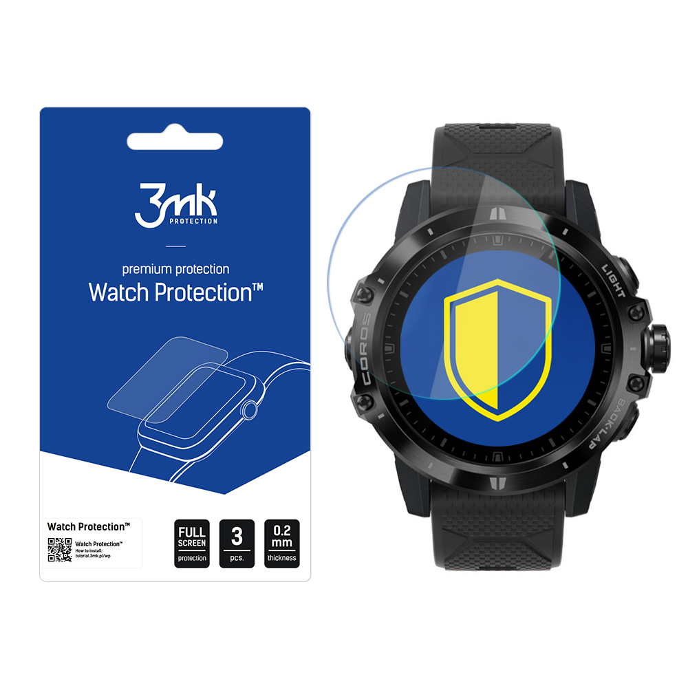 Coros Vertix – 3mk Watch Protection FlexibleGlass nutikella ekraanikaitse