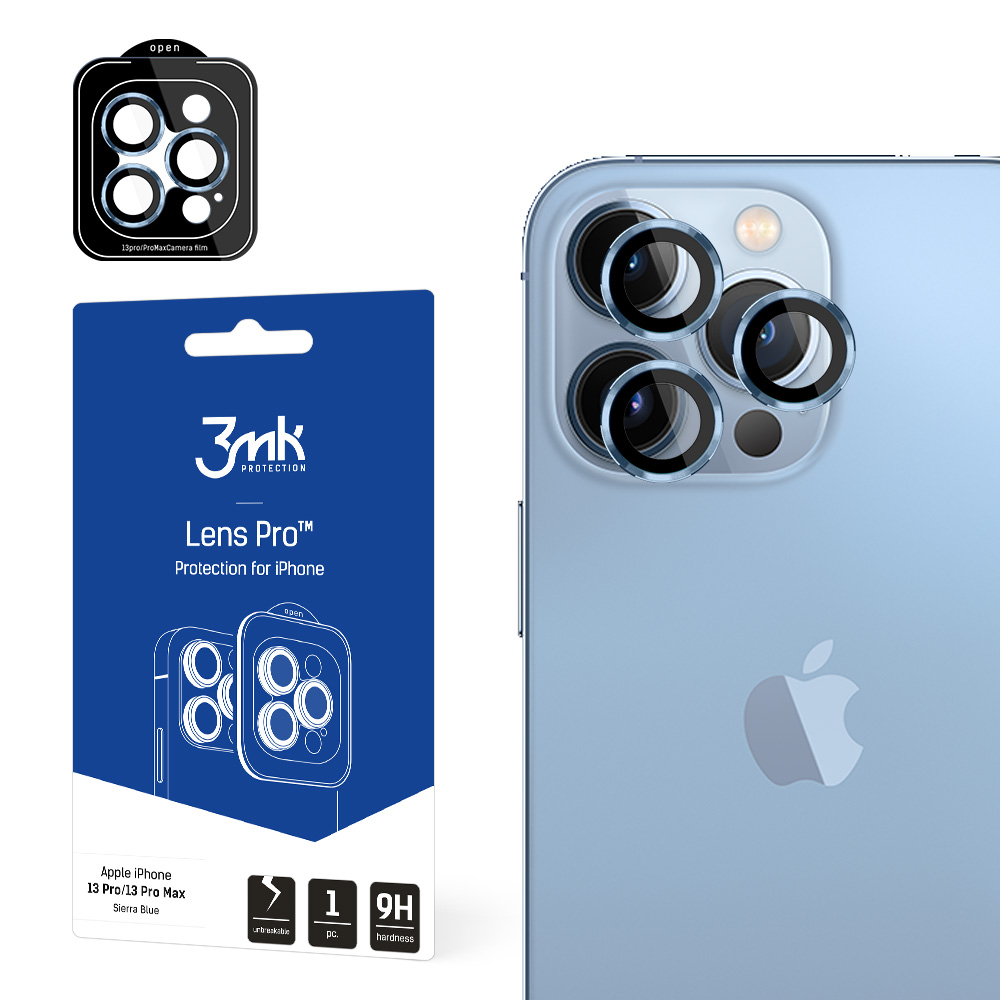 Apple iPhone 13 Pro/13 Pro Max - 3mk objektiivikaitse Pro Sierra Blue