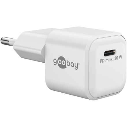 Goobay 20 W USB-C PD GaN kiirlaadija Nano USB-C