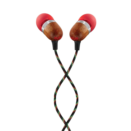 Marley Earbuds Smile Jamaica Wired In-ear Microphone Red