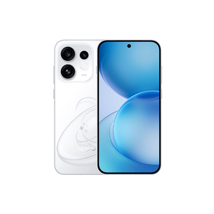 OPPO Reno16 5G (CPH2865) Erkvalge 6.32 " AMOLED 2640 x 1216 pikslit Qualcomm Snapdragon 7 Gen 4 Sisemine RAM 8 GB 256 GB Kaks SIM-kaarti 5G Peakaamera resolutsioon 50+50+50 MP Teise kaamera resolutsioon 50 MP Android 16