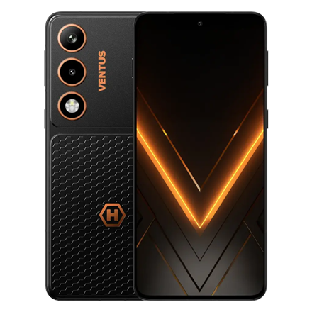Hammer Ventus 5G nutitelefon, must, 6,77 ", AMOLED, 2392 x 1080 pikslit, MediaTek Dimensity 7100, sisemine RAM 8 GB, 256 GB, Dual SIM, 3G, 4G, 5G, peakaamera resolutsioon 108 MP, Android, lisakaamera resolutsioon 32 MP, 16, 5000 mAh