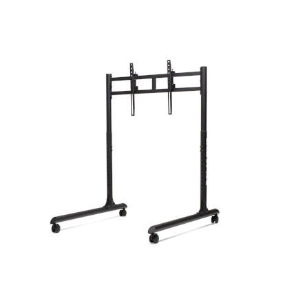 Next Level Racing Floor stand Round Tube Freestanding Single Monitor Stand Up to 65 " Height adjustment, Tilt Maximum weight (capacity) 50 kg Black