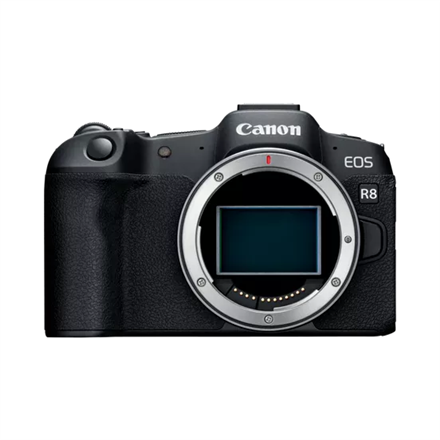 Canon EOS R8 peegelkaamera korpus (AIP), 24,2 MP, pildistabilisaator, ISO tundlikkus (maks.) 102400, ekraani diagonaal 3 ", Wi-Fi, videosalvestus, automaatne/käsitsi, CMOS
