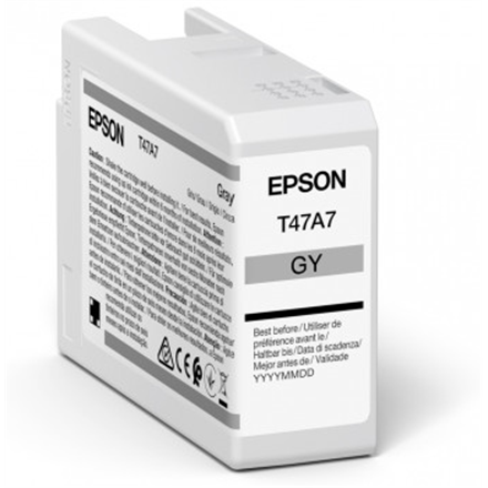 Epson T47A7 UltraChrome Pro 10, 50 ml tindikassett, hall