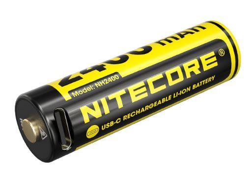 Nitecore NH2400 laetavad liitiumioon-AA-akud, 1,5 V, 2 tk
