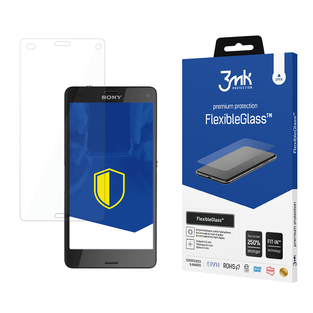 Sony Xperia Z3 Compact D5803 – 3mk FlexibleGlass telefoni ekraanikaitse