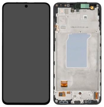 Samsung A276 A27 5G LCD-ekraan puuteekraani ja raamiga, must, originaal (hoolduspakend)